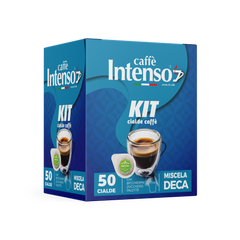 50 Intenso coffee pods with accessories - Decaffeinated blend