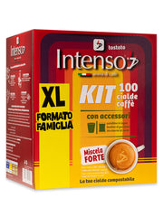 100 Cialde Caffè Intenso Miscela Forte con Accessori