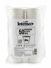 6 Blister da 50 bicchierini in carta 80 ml - 300 bicchierini