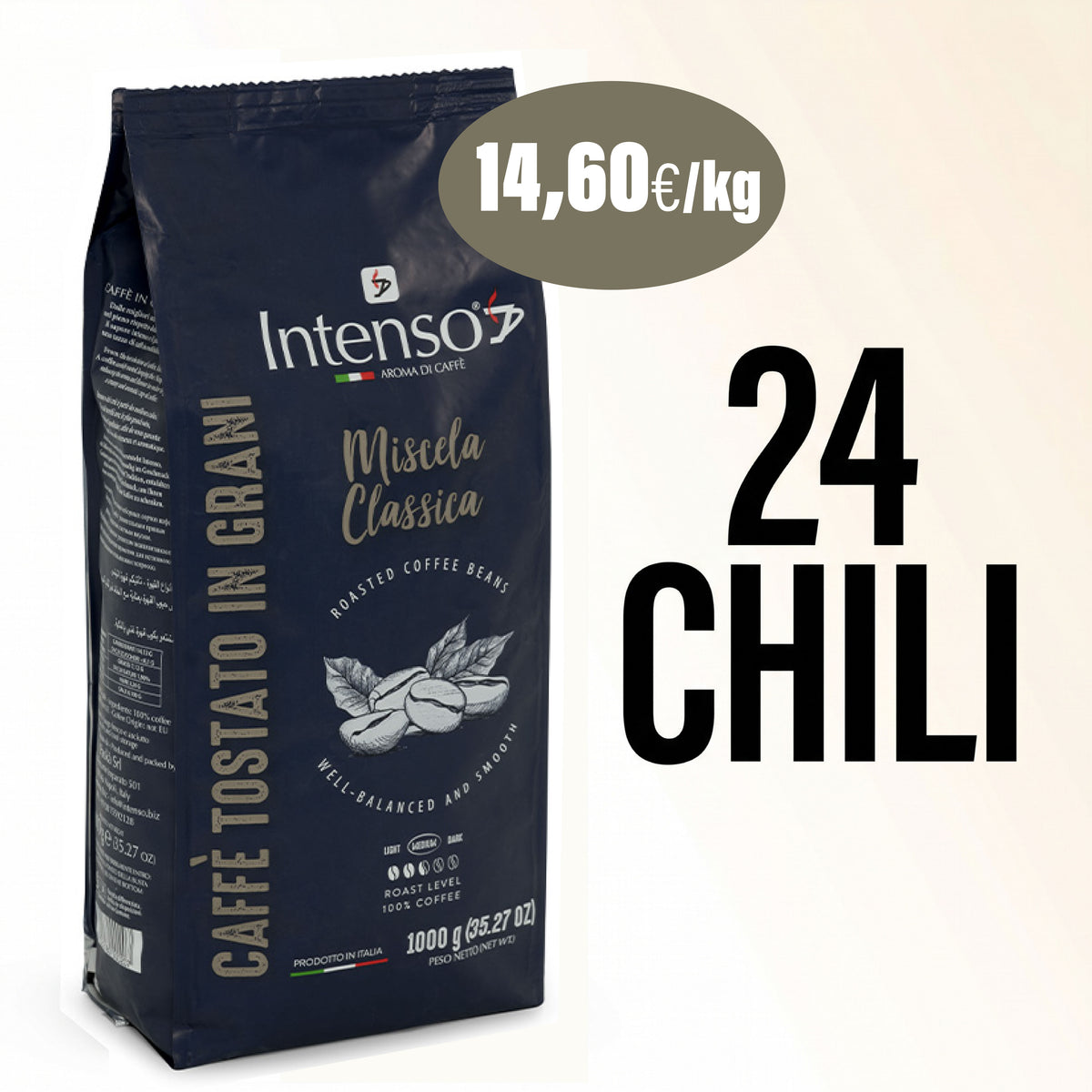 24 kg caffè Classico (4 cartoni)