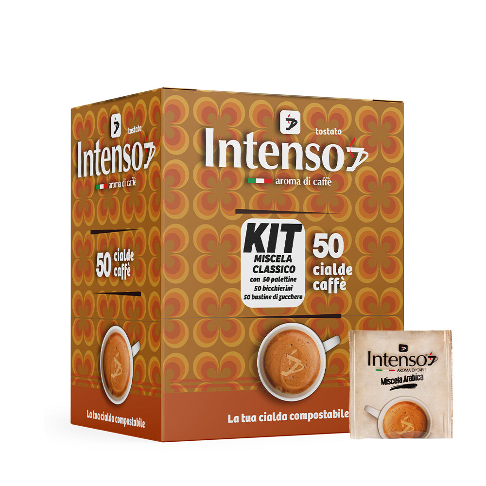 50 Intenso coffee pods with accessories - Arabica blend