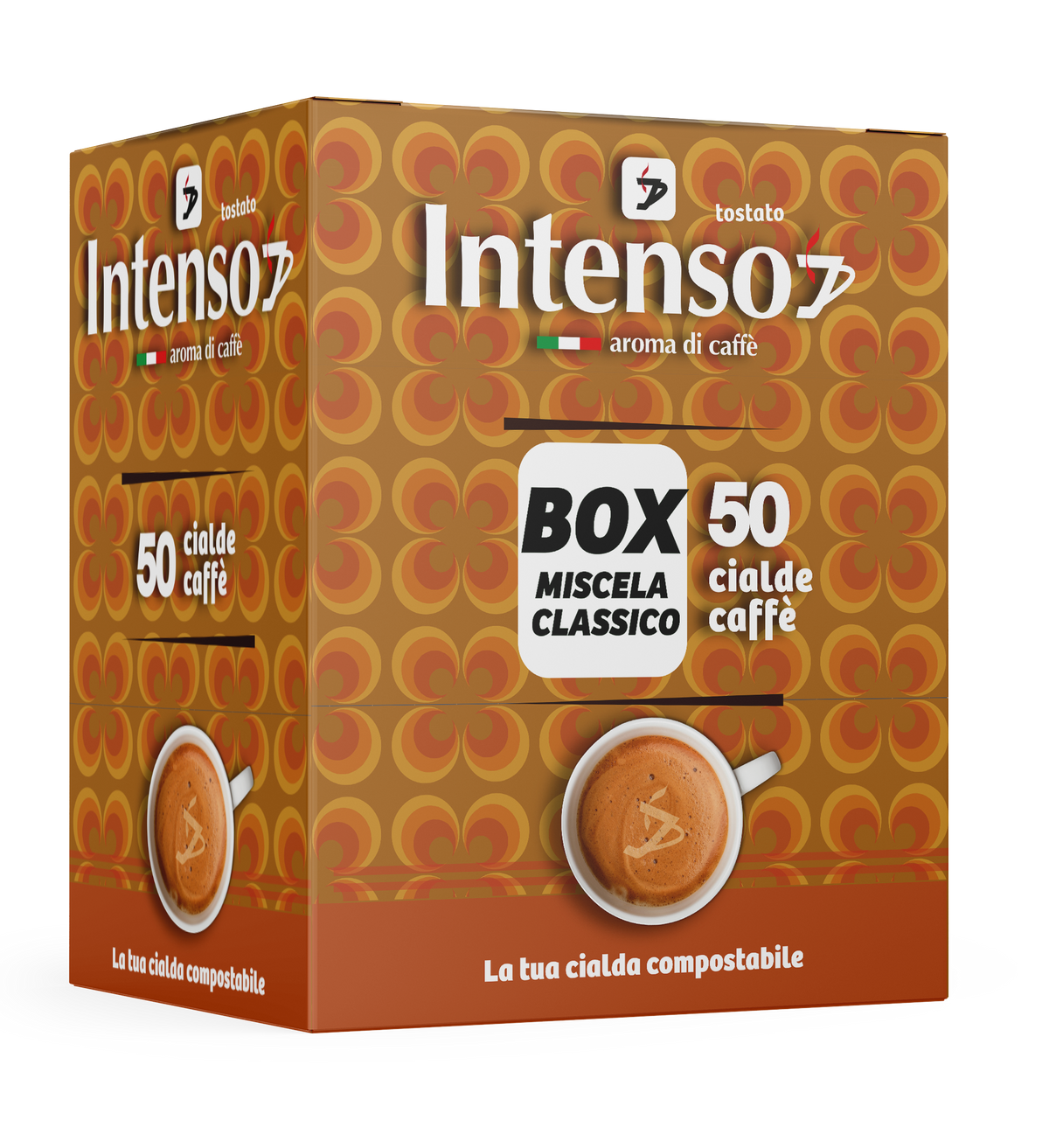 50 Cialde Caffè Intenso - Miscela Classica, Aromatica e Corposa