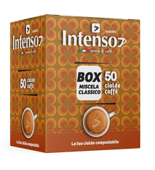 50 Cialde Caffè Intenso - Miscela Classica, Aromatica e Corposa